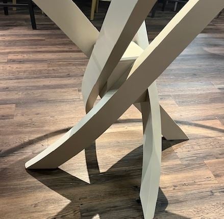 Bermex TBRGL.120 54" RD GLASS TABLE