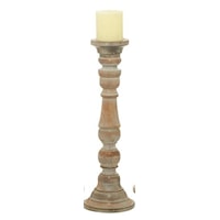 Wood Candle Holder Small
