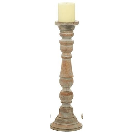 Wood Candle Holder Small