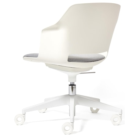 Clop White Office Chair