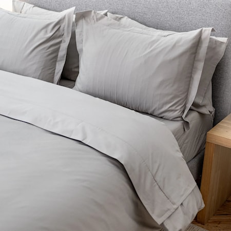 Queen Grey Cotton Sheets