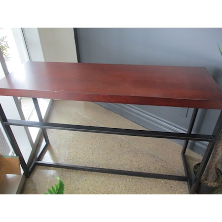 Wood Top Console