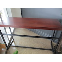 Wood Top Console