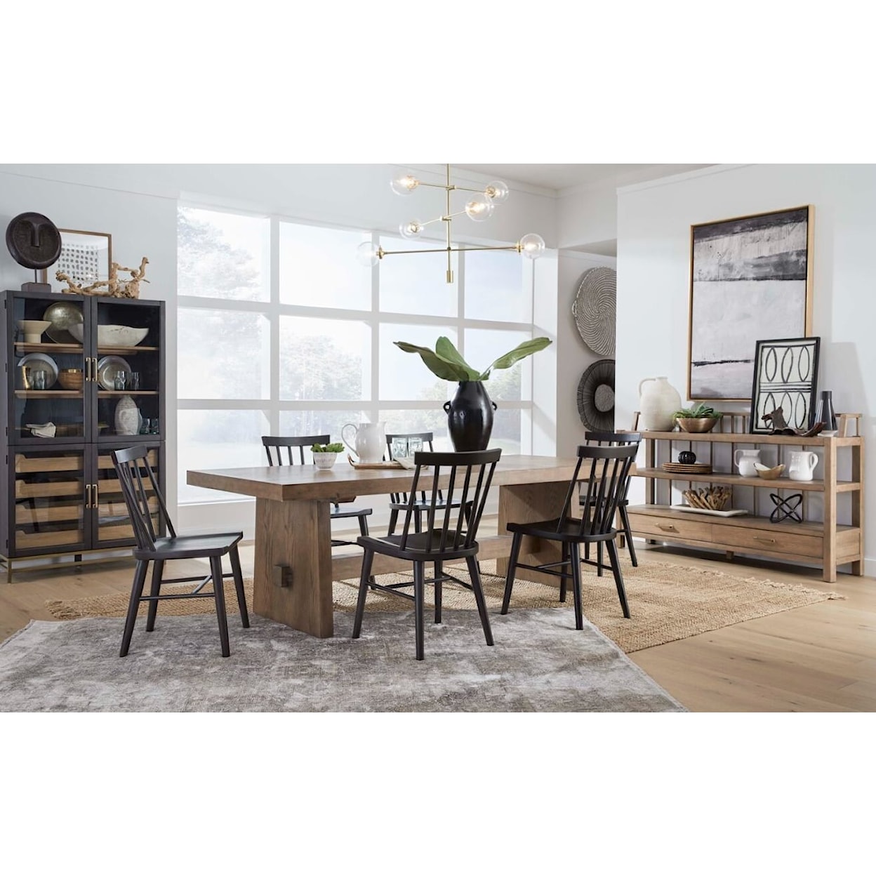 Magnussen Home Lindon Dining Trestle Dining Table