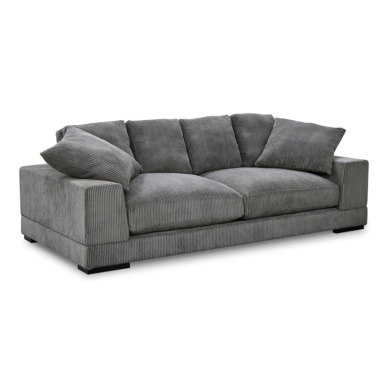 Moe's Home Collection Plunge Charcoal Plunge Sofa