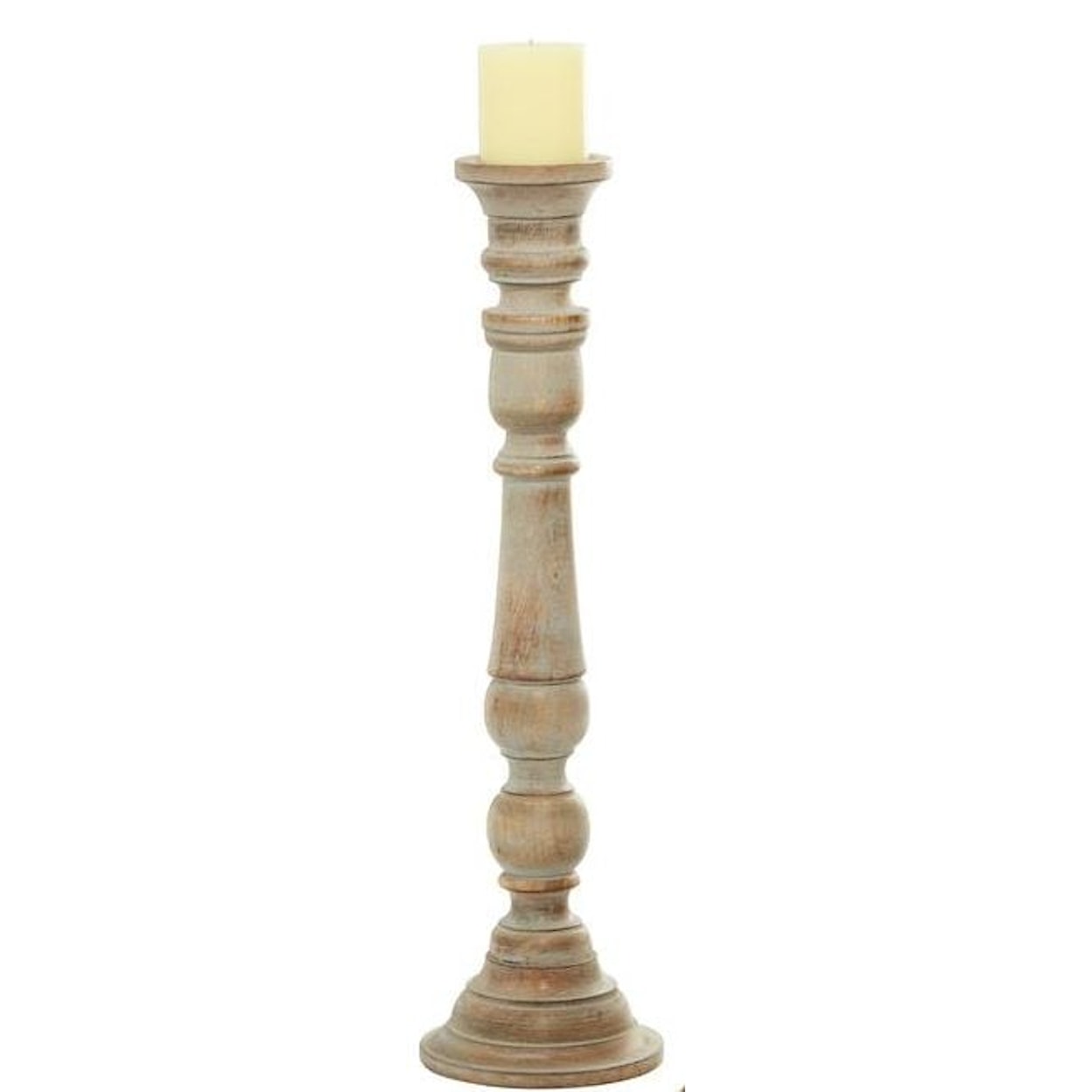 UMA Enterprises, Inc. Accessories Wood Candle Holder Large