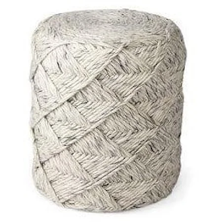 Esfera Woven Round Pouf