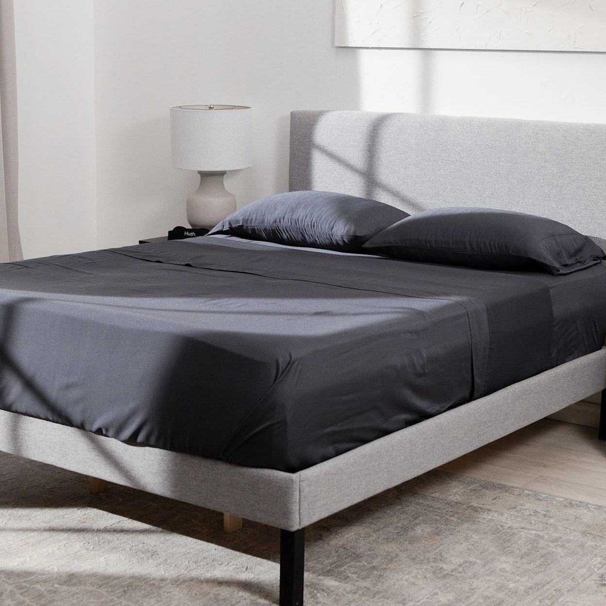 Hush Iced Sheets King - Charcoal