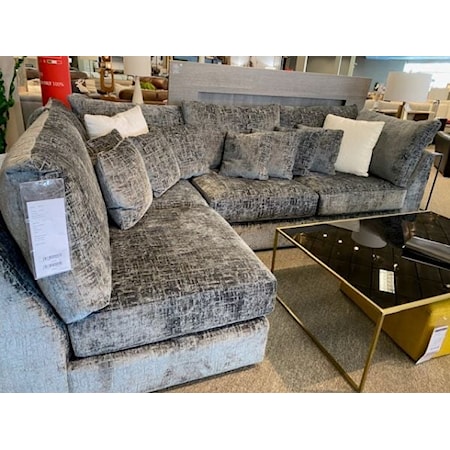 2 Piece Sectional -Ottoman not included