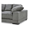 Moe's Home Collection Plunge Charcoal Plunge Sofa