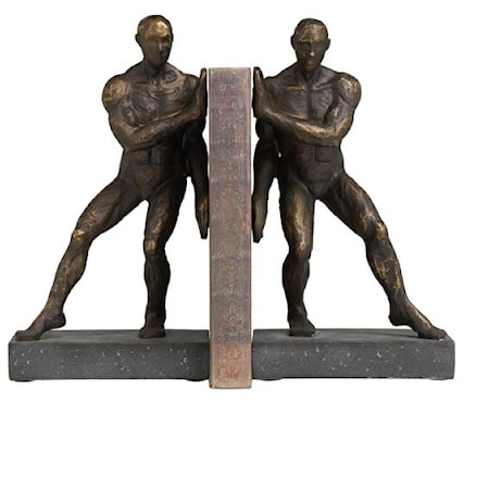 Figure Bookend Pair
