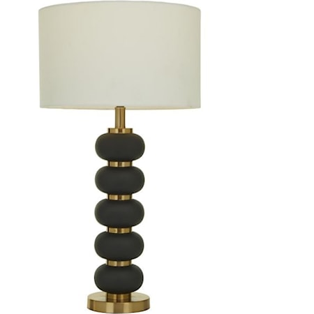 Metal Layered Black Lamp