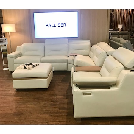 5 Piece Power Recline Sectional