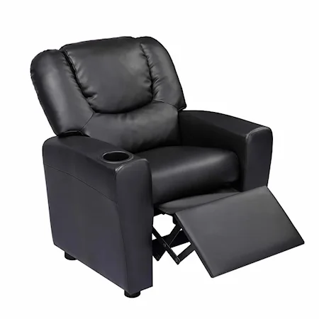 Kids Recliner Black