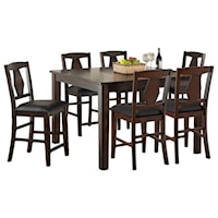 Tuscan Hills Extendable 7 Piece Counter Height Dining Set