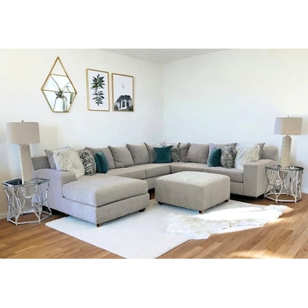 4pc Large Sectional LAF Chaise