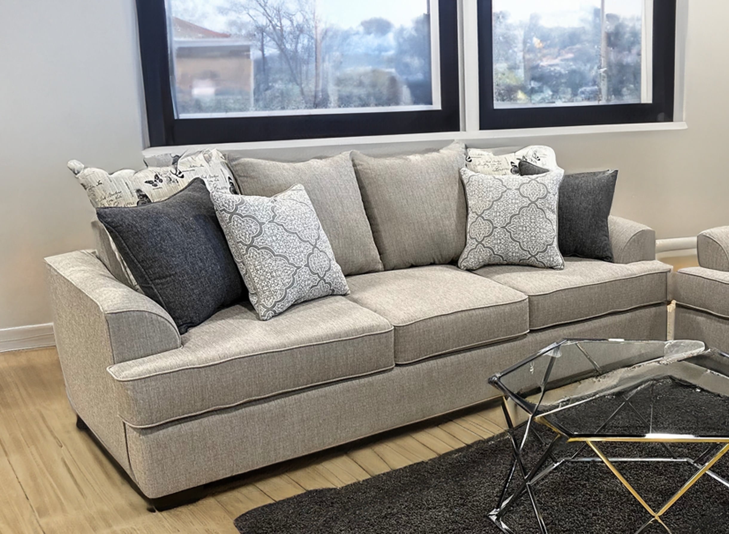 Phoenix Custom Furniture Camille CAMILLESWFSBLC Sofa Del Sol Furniture Uph Stationary