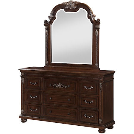 Dresser & Mirror Set