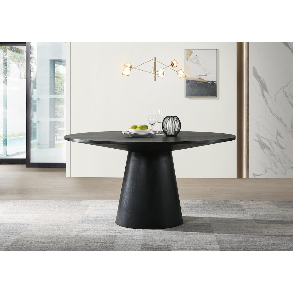 Exclusive Jasper Contemporary Round Dining Table