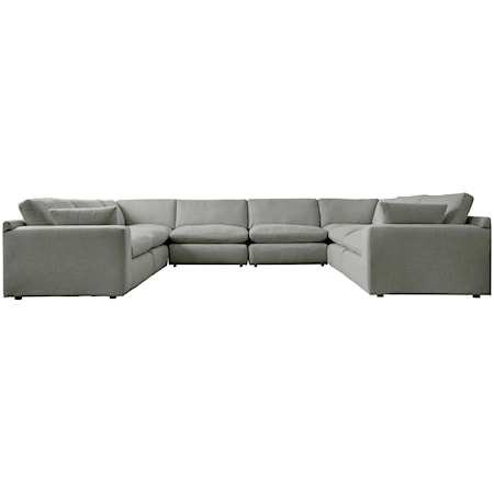 8-Piece U-Shape Modular Sectional