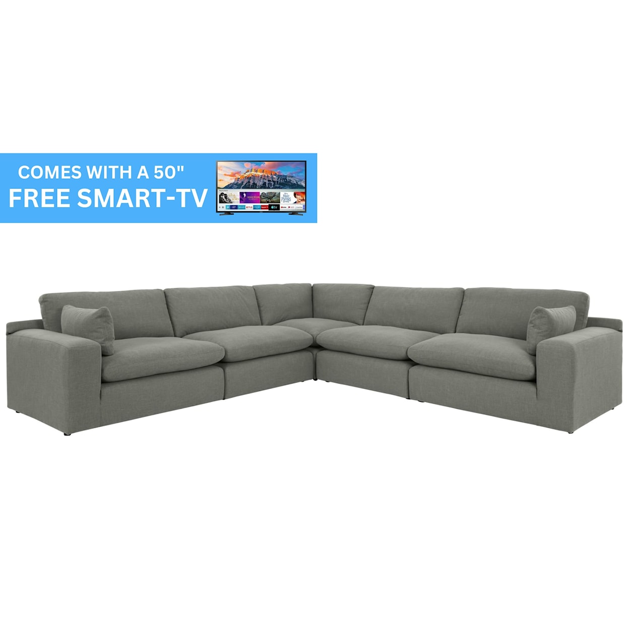 Ashley Furniture Benchcraft Elyza 5-Piece Modular Sectional