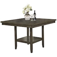 Counter Height Dining Table with Lazy Susan