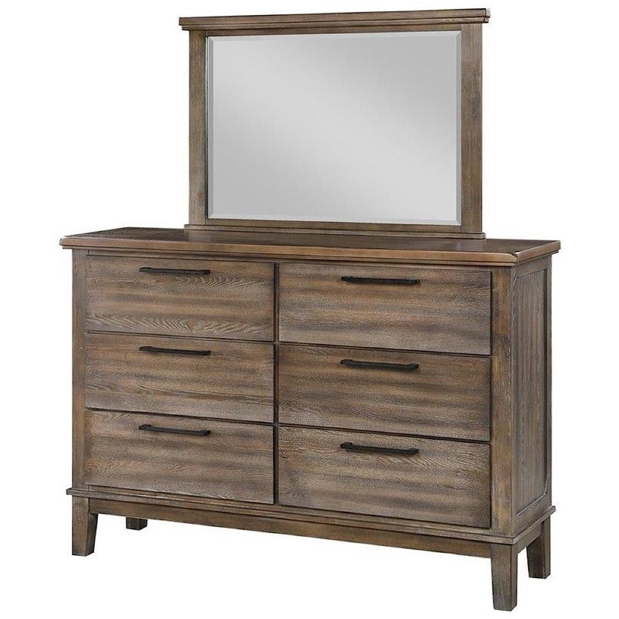 New Classic Furniture Cagney Dresser and Mirror