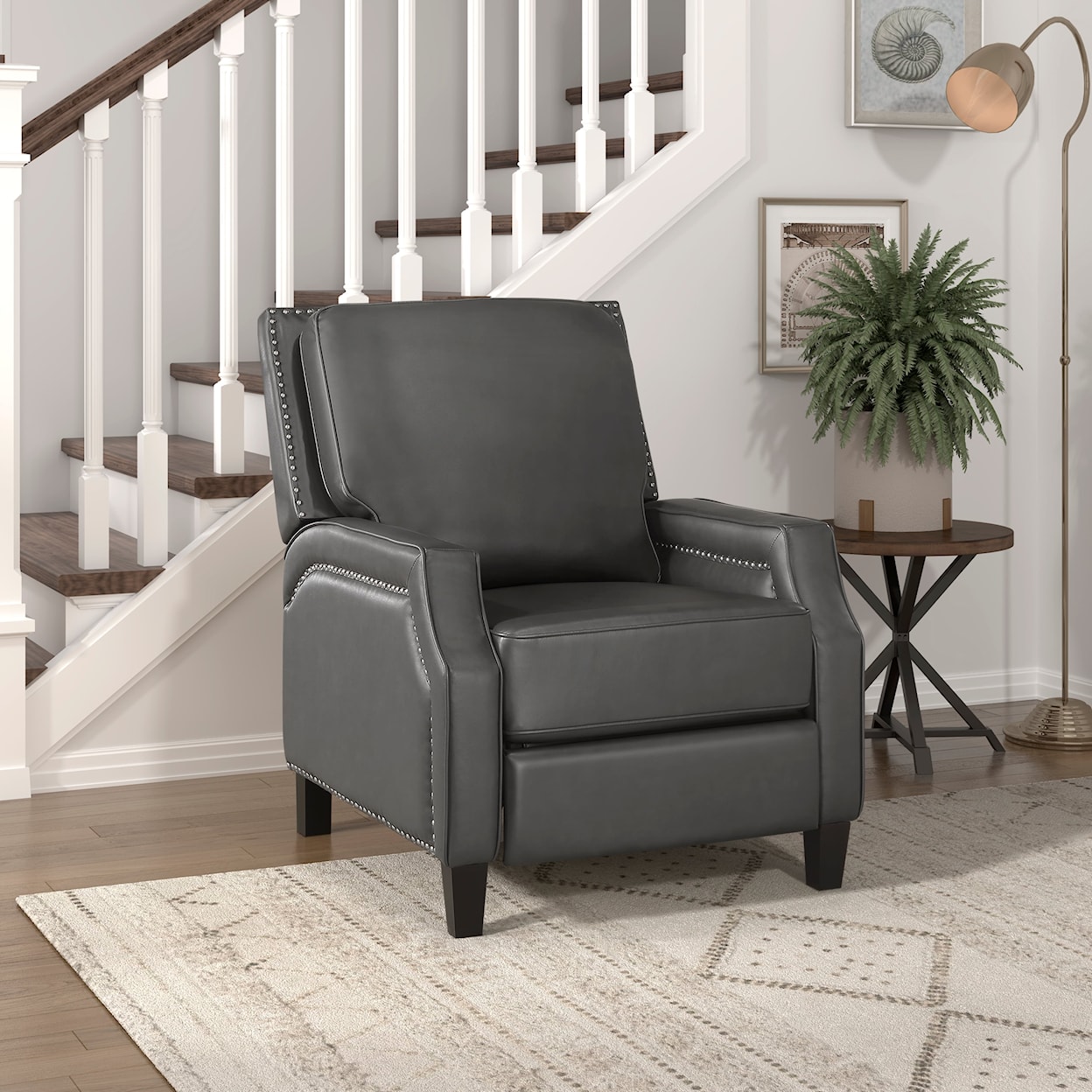 Homelegance Furniture Banks Collection Push Back Reclining Chair