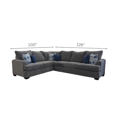 3pc RAF Sofa Venus Slate Penelope Sailor