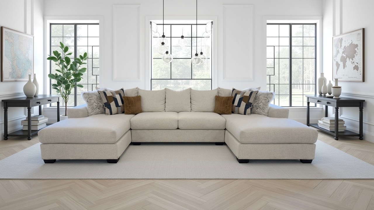 3pc Double Chaise Sectional Indus Beach