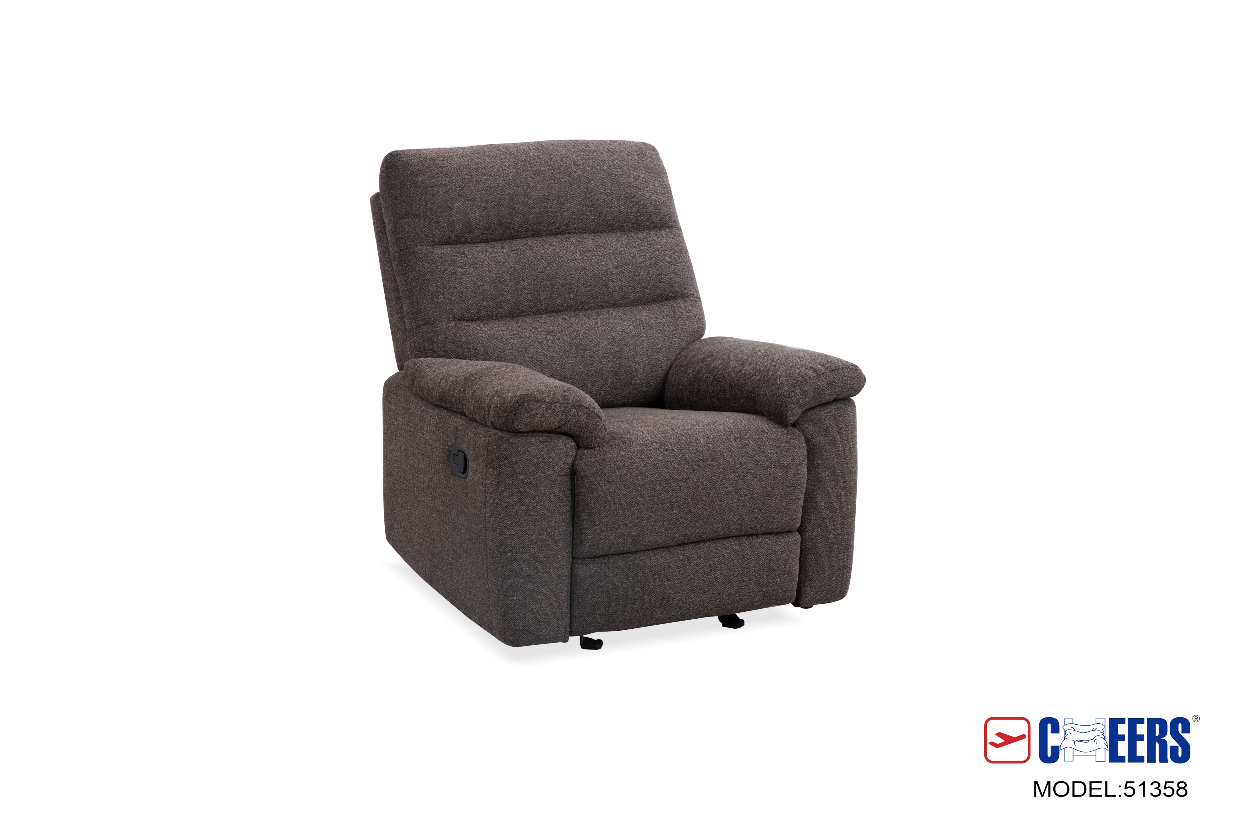 Manual Reclining Glider ReclinerBrown