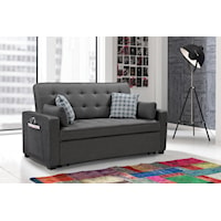 Modern Gray Fabric Sleeper Sofa