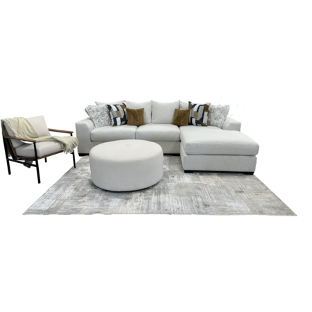 2pc RAF Chaise Sectional Indus Beach
