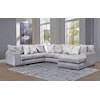 Exclusive Emmet Emmet 3pc Sectional Tweed Silver Mondo Gray