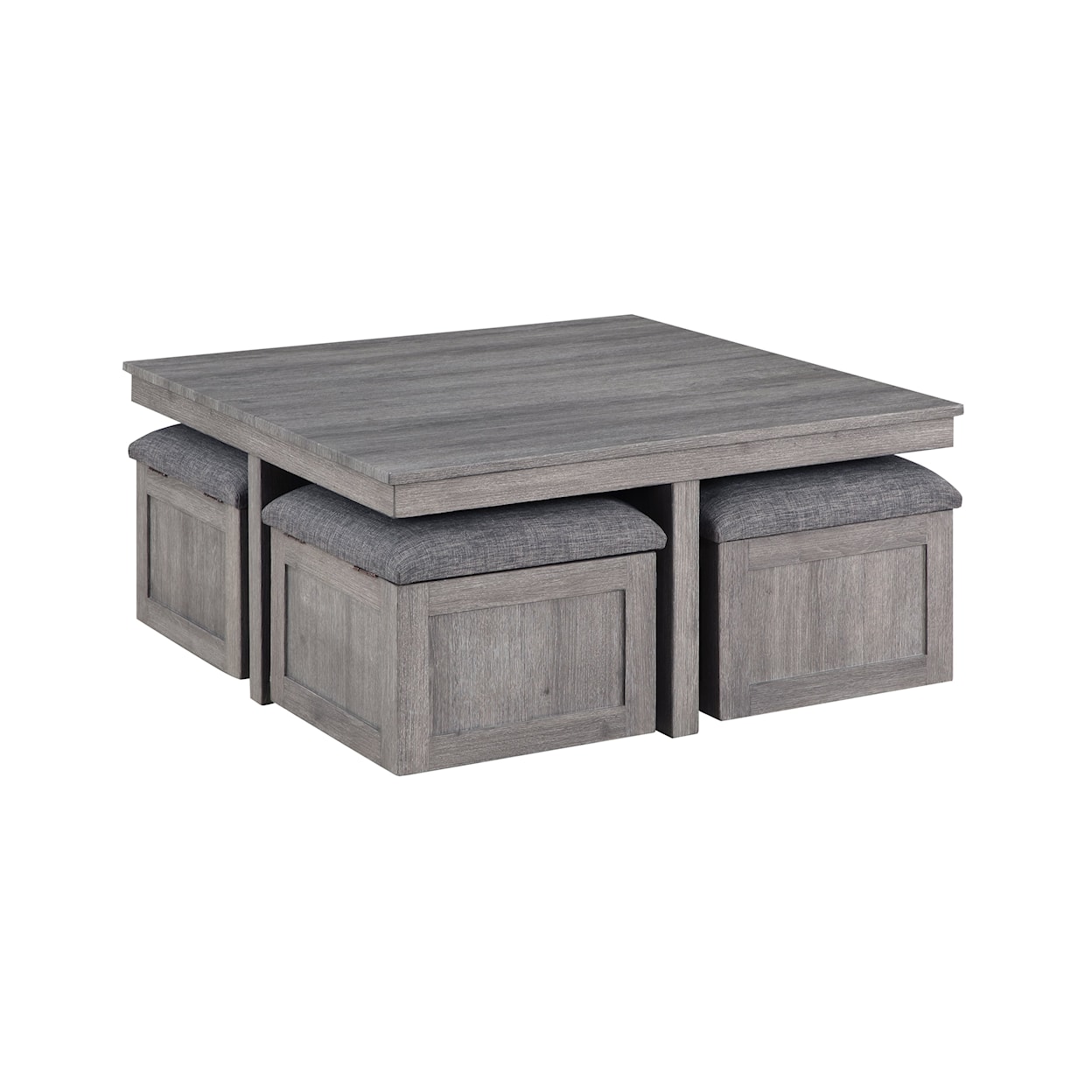Exclusive Moseberg Coffee Table with Storage Stools