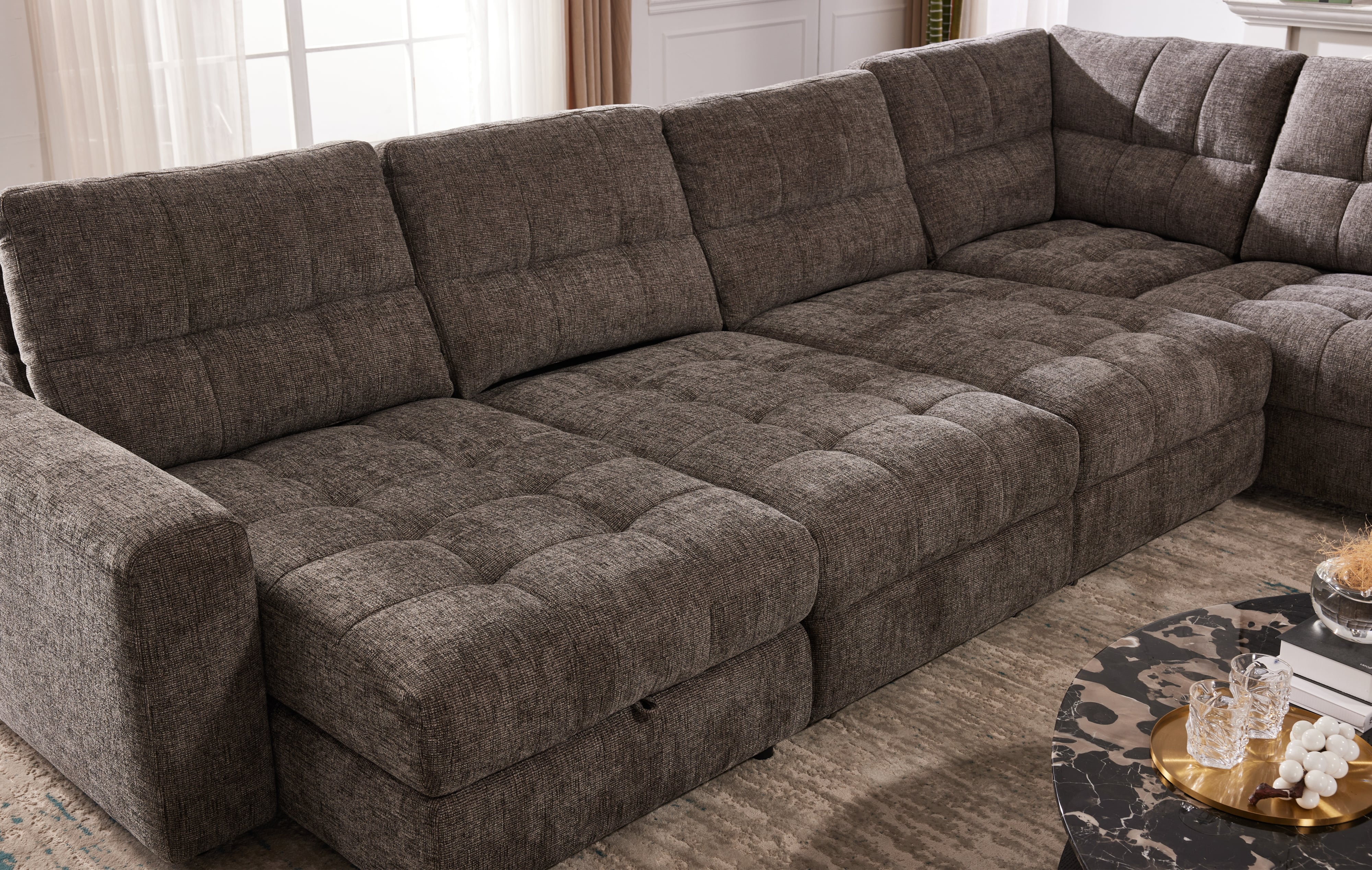 7pc Slider Sectional