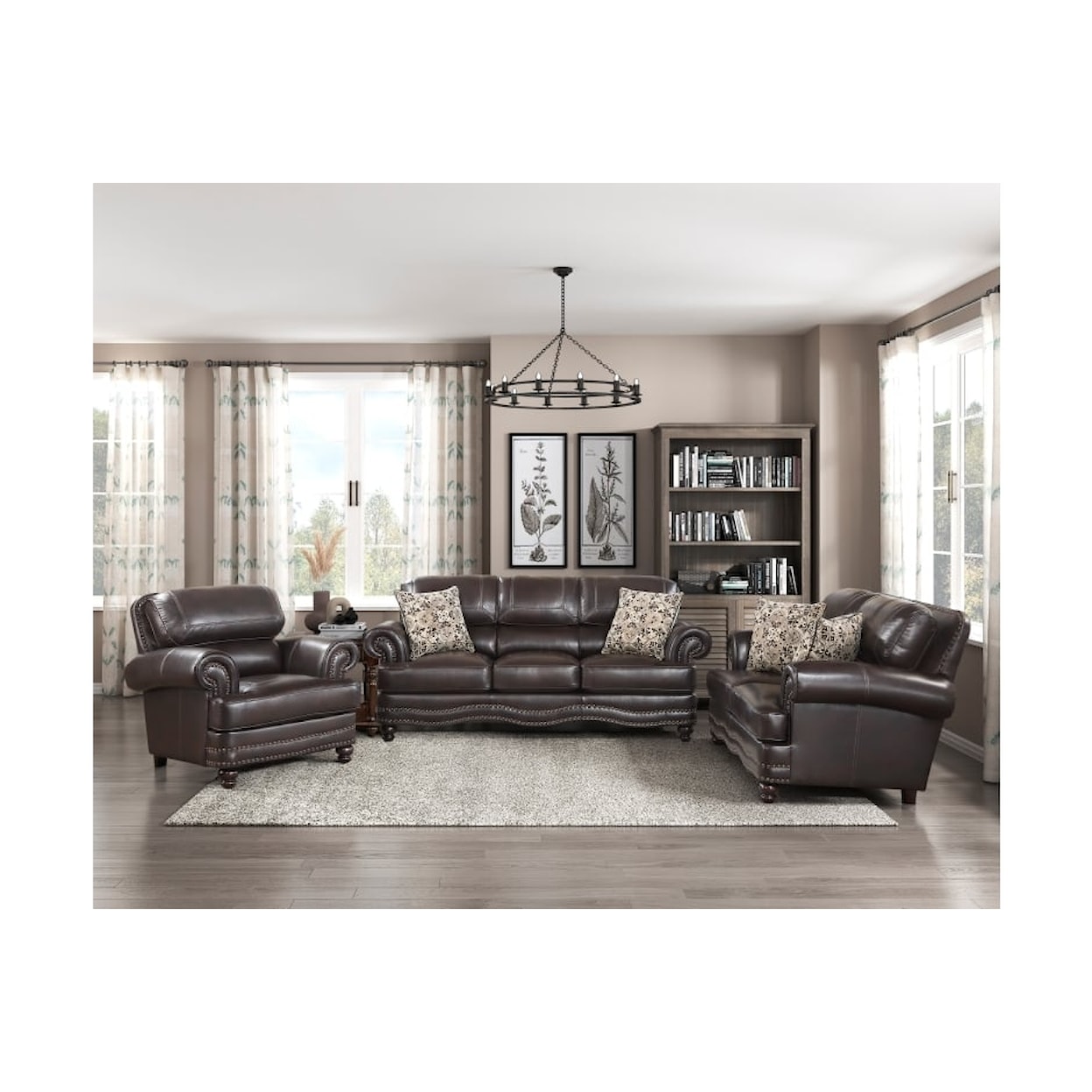 Homelegance Furniture Milford 9268BRW-1+2+3
