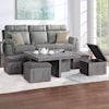 Exclusive Moseberg Coffee Table with Storage Stools