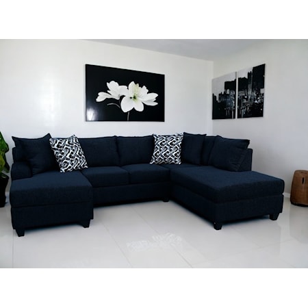 3PC LAF Bump Double Chaise Grand Slam Navy