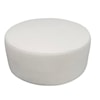 Phoenix Custom Furniture CASHMERE 40 Inch Round Ottoman Wooly Ivory