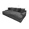 Phoenix Custom Furniture Biggie BIGGIE Double Chaise Mondo Gun Metal