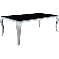 Glam Black Dining Table