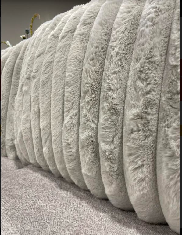 Emmet 3pc Sectional Tweed Silver Mondo Gray