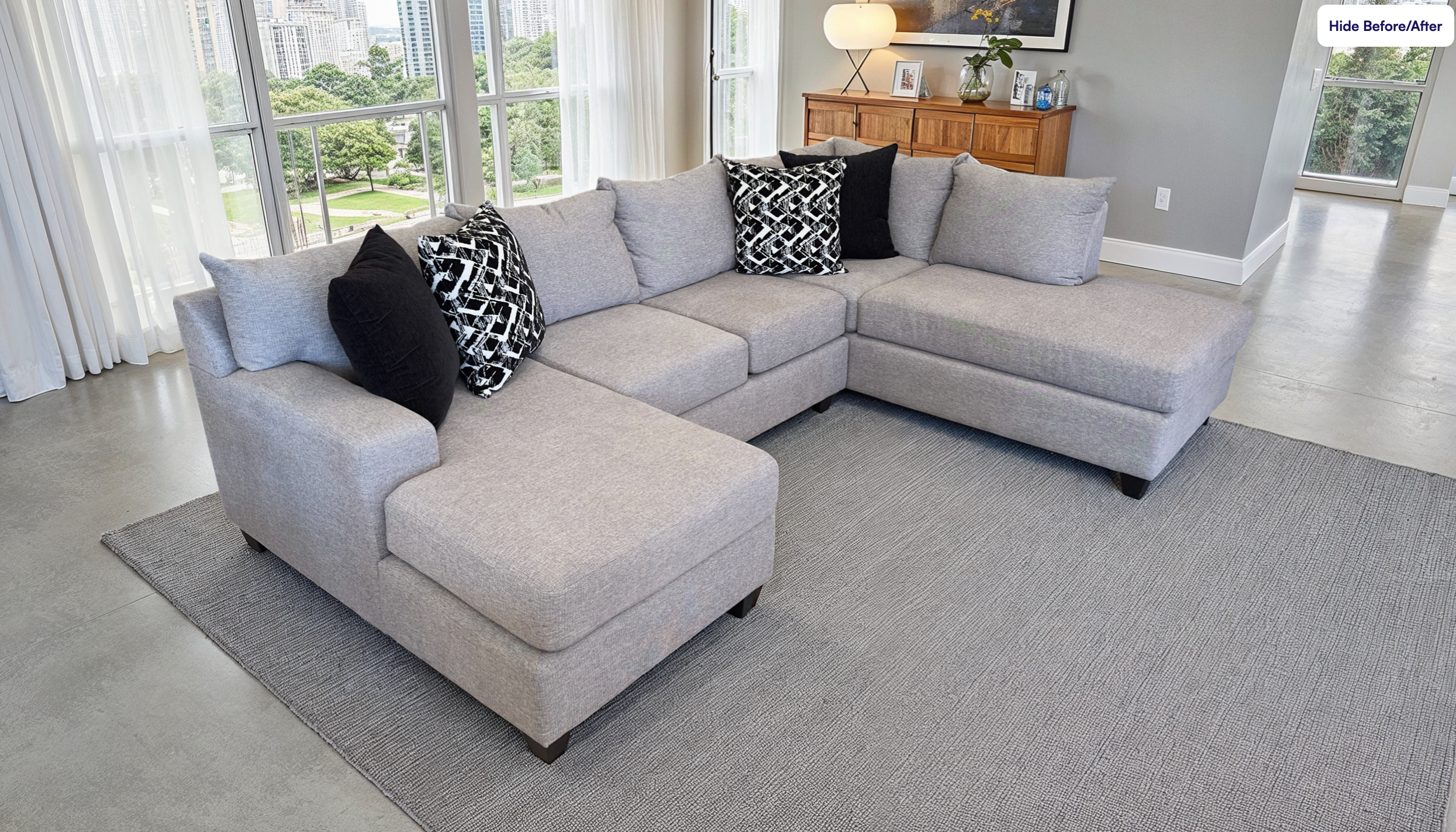 3PC LAF Bump Double Chaise