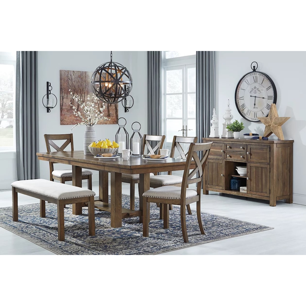 Ashley Furniture Signature Design Moriville Dining Set