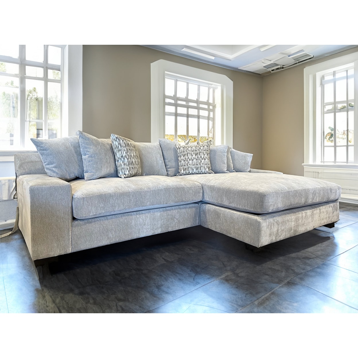 Phoenix Custom Furniture Biggie Dream Seating - Memory Foam - 2pc Sectional