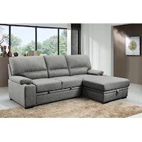 Guiseppe Sleeper Sectional With Storage