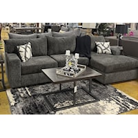 2pc Sectional Sofa Olympus Charcoal Svelte Charcoal
