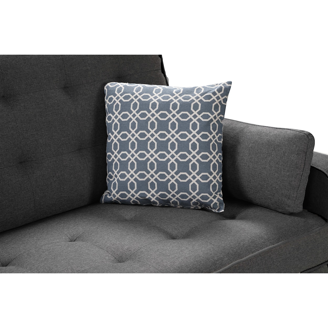 Exclusive William Modern Gray Fabric Sleeper Sofa