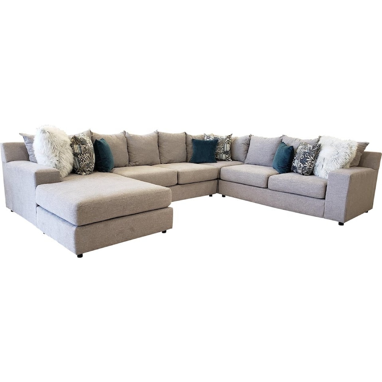Phoenix Custom Furniture CASHMERE 4pc Large Sectional LAF Chaise